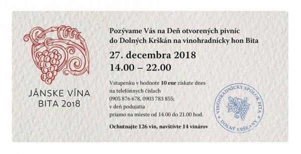 Deň otvorených pivníc v Dolných Krškanoch 2018 - Podujatie