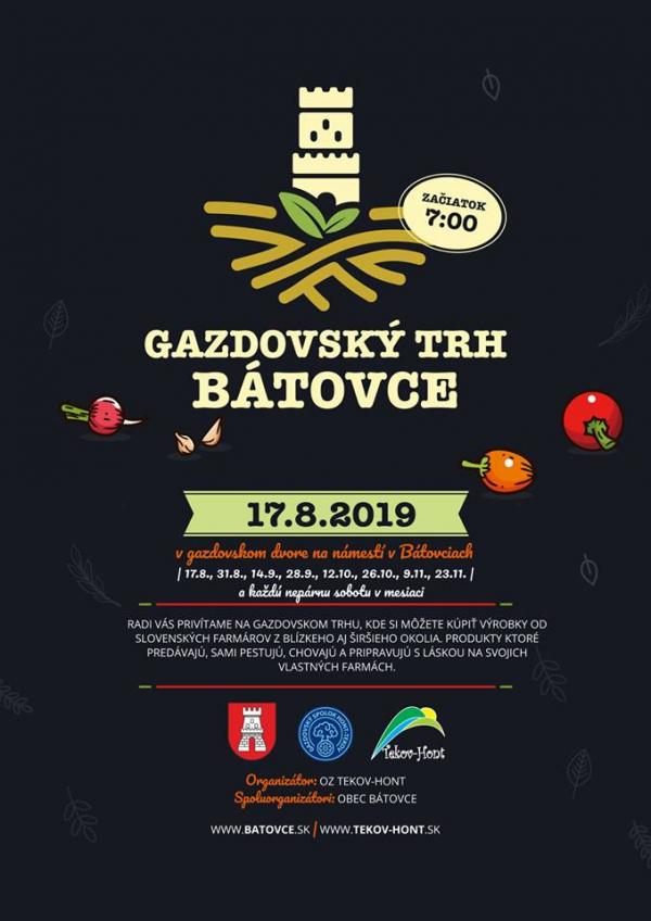 Gazdovský trh Bátovce 2019 - Podujatie