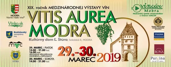 Medzinárodná výstava a ochutnávka vín - VITIS AUREA MODRA 2019 - Podujatie