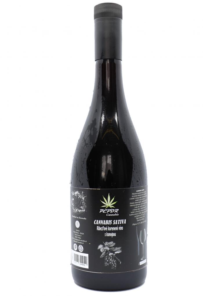 Aromatizované ovocné vína s pridaním výťažku z kvetov, listov a semienok ( Cannabis sativa L. ) s obsahom alkoholu 13,5 %. Ríbezľové,  - PEPDR - PEPDR