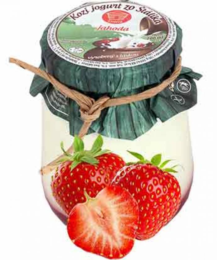 Kozí jogurt jahoda 200ml - Štálik - Štálik